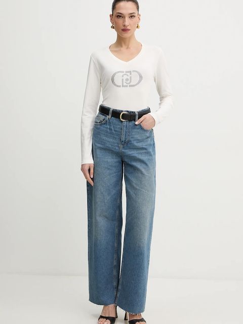 Liu Jo longsleeve kolor beżowy TA6053 JS003 - zdjęcie produktu nr 2