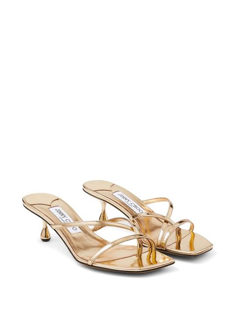 Jimmy Choo Etana 50mm sandals - Gold