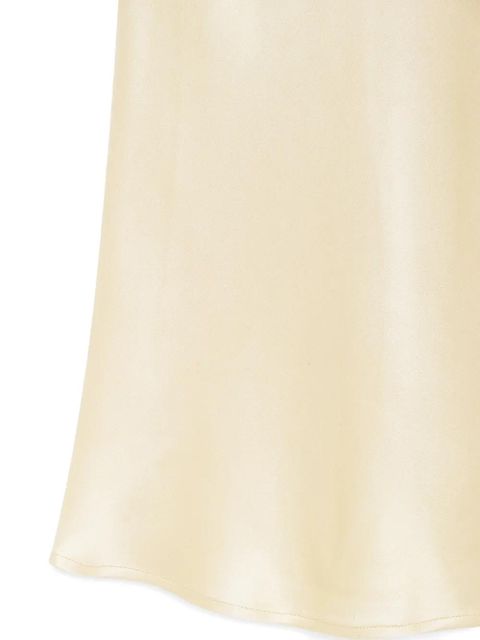 ANINE BING Bar silk midi skirt - Yellow