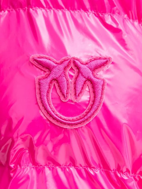 Pinko kurtka kolor fioletowy zimowa 101597 A2P7