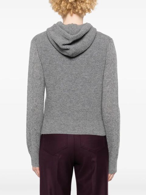 Victoria Beckham hooded wool jumper - Grey - zdjęcie produktu nr 2