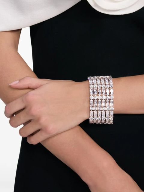 Self-Portrait crystal-embellished bracelet - Silver - zdjęcie produktu nr 2