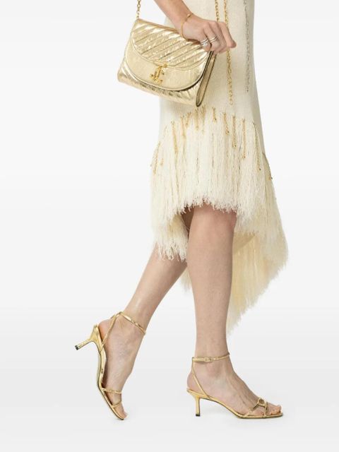 Jimmy Choo 65mm Leo leather ankle-strap sandals - Gold - zdjęcie produktu nr 2