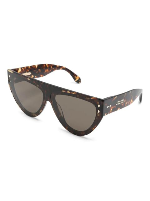 Isabel Marant Eyewear oversize-frame sunglasses - Brown - zdjęcie produktu nr 2