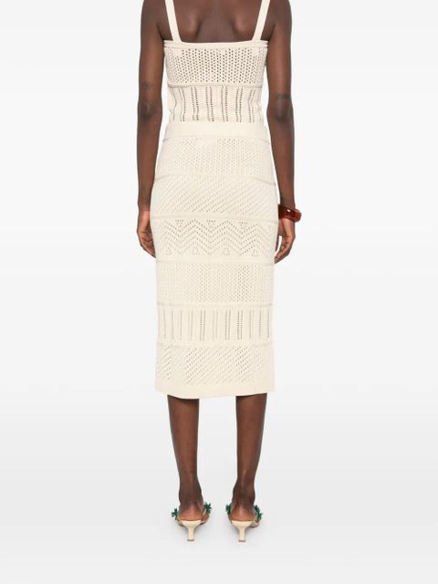 Max Mara knitted skirt - Neutrals