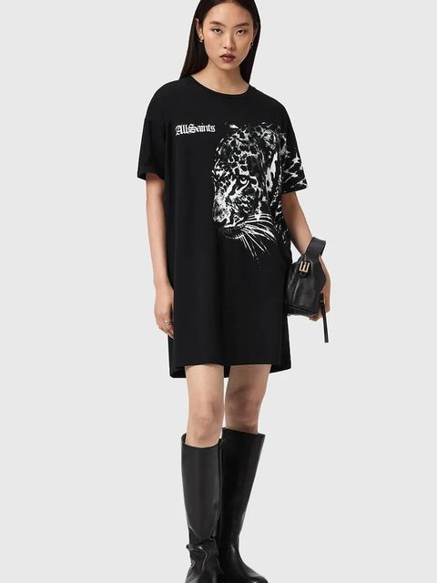 AllSaints sukienka bawełniana ZAYA - zdjęcie produktu nr 2