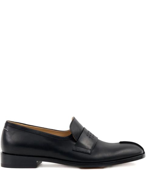 MM6 Maison Margiela Tabi leather loafers - Black - zdjęcie produktu nr 1
