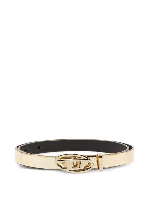 Diesel logo-buckle belt - Gold - zdjęcie produktu nr 1