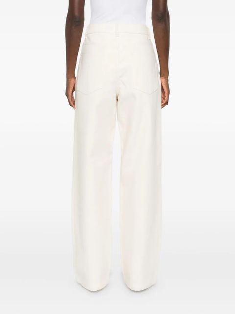 Róhe compact cotton jeans - White