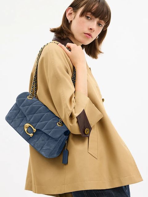 Coach torebka zamszowa Tabby