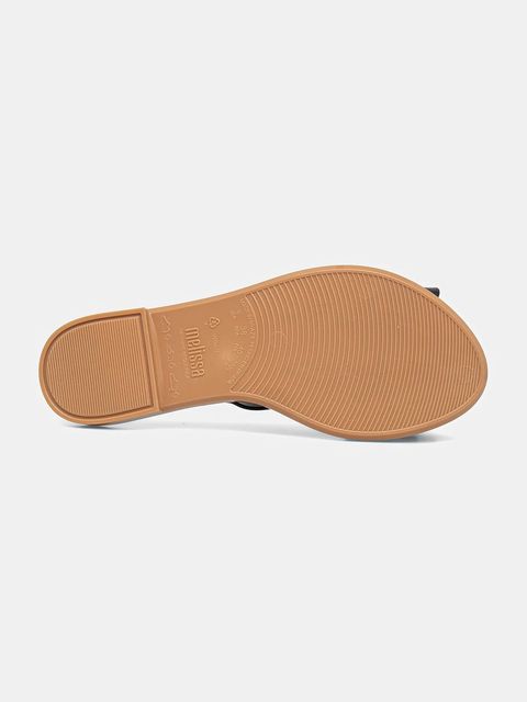 Melissa japonki MELISSA FLIP FLOP SLIM V AD damskie kolor czarny na płaskim obcasie M.35748.AU002