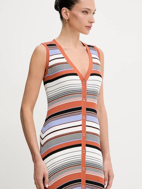 Liu Jo sukienka kolor multicolor maxi dopasowana WA5211.MS55N