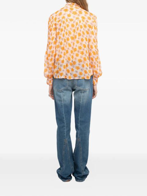 Zadig&Voltaire floral blouse - Neutrals - zdjęcie produktu nr 2