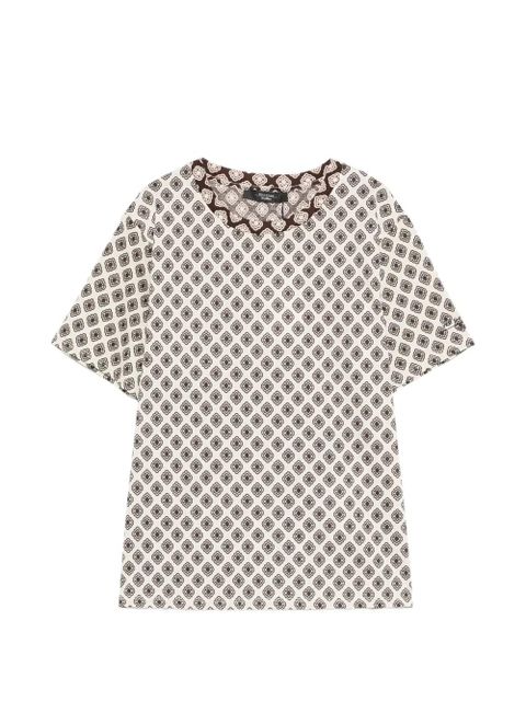 Weekend Max Mara Wkdbussola patterned T-shirt - Neutrals - zdjęcie produktu nr 1