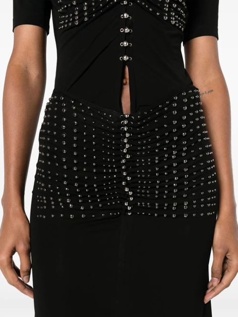 Rabanne high-waisted studded skirt - Black