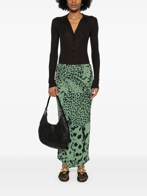 Nanushka Nesse midi skirt - Green