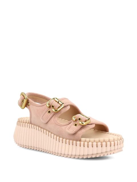Chloé buckle platform sandals - Pink