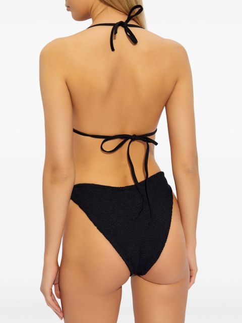 Hunza G Eva seersucker bikini - Black