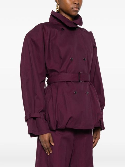 Magda Butrym belted double-breasted jacket - Purple