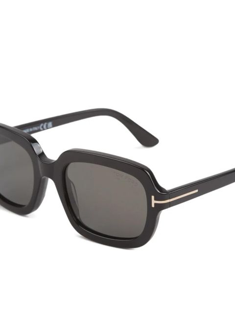 TOM FORD geometric-frame sunglasses - Black