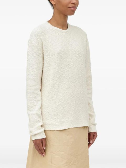 Maison Margiela Nostalgic bouclé-knit jumper - Neutrals