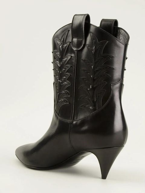 Saint Laurent 60mm Western-style ankle boots - Black