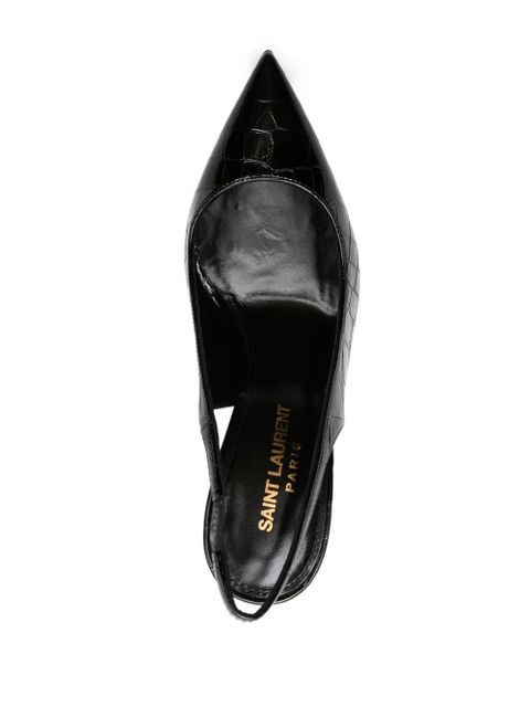 Saint Laurent Opyum 115mm slingback pumps - Black