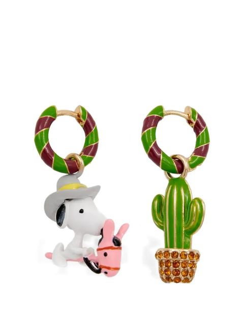 Essentiel Antwerp Snoopy and cactus earrings - White - zdjęcie produktu nr 1