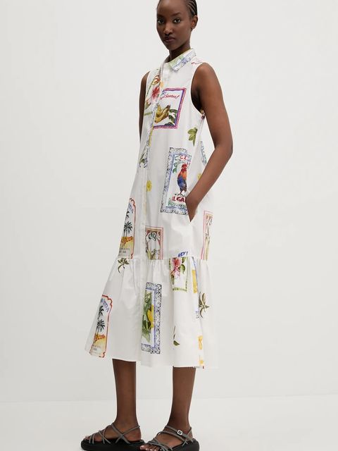 Desigual sukienka bawełniana BARCELONA