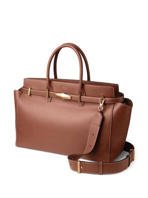 Jimmy Choo medium Diamond Belted tote bag - Brown