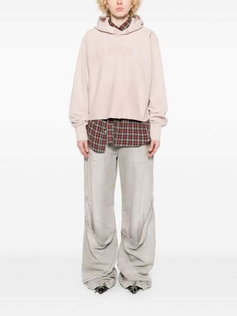 Maison Margiela logo cotton hoodie - Pink - zdjęcie produktu nr 2