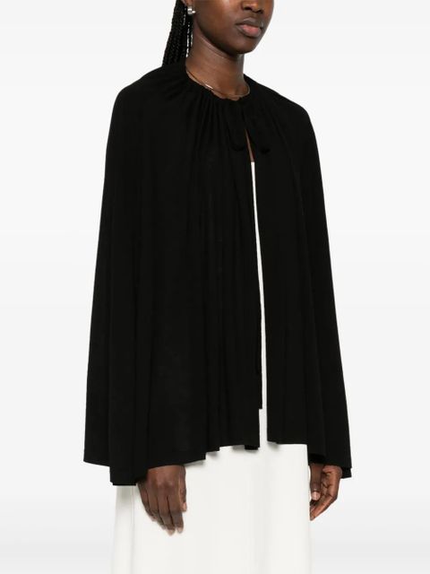 TOTEME drawstring-fastening cape - Black
