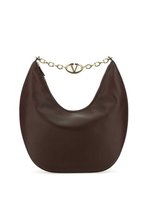 Valentino Garavani maxi VLogo Moon Hobo bag - Brown