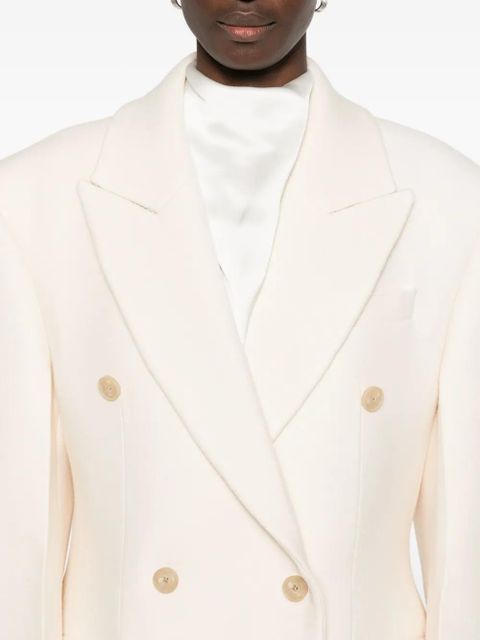 Róhe double-breasted coat - White