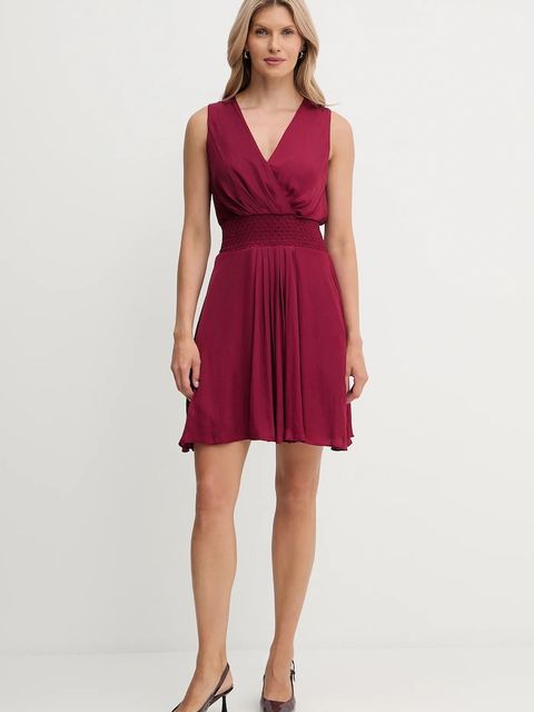 Morgan sukienka kolor bordowy mini rozkloszowana RANAKA - zdjęcie produktu nr 2