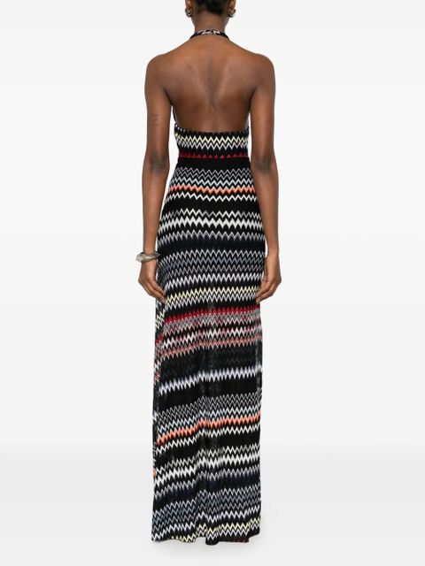 Missoni chevron-pattern mini dress - Black