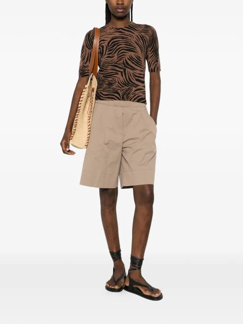 Max Mara Tago zebra-print knitted top - Brown - zdjęcie produktu nr 2