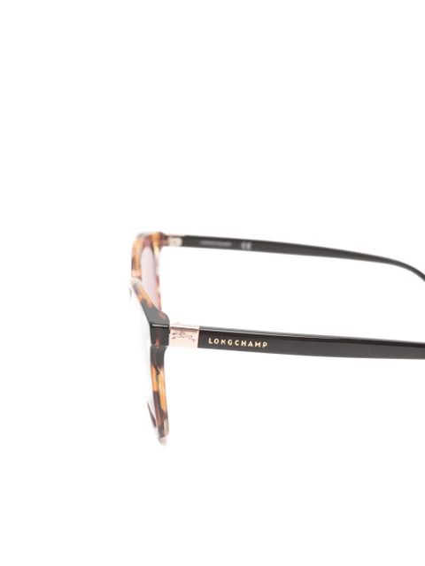Longchamp tortoiseshell-effect cat-eye sunglasses - Brown