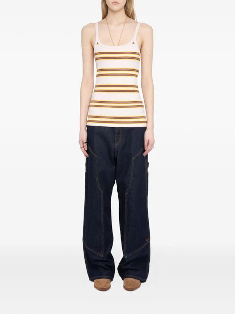 Zadig&Voltaire striped ribbed tank top - Neutrals - zdjęcie produktu nr 2