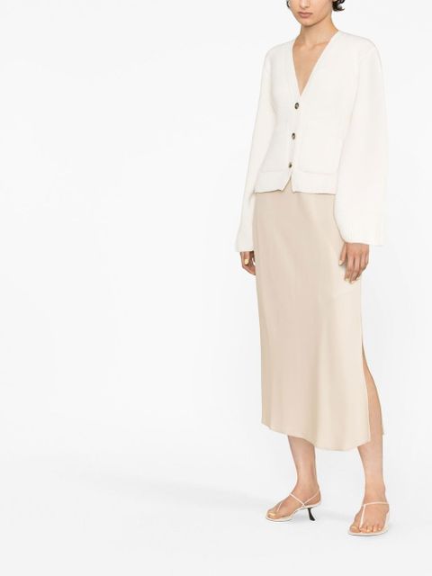 KHAITE The Scarlet cashmere cardigan - White - zdjęcie produktu nr 2