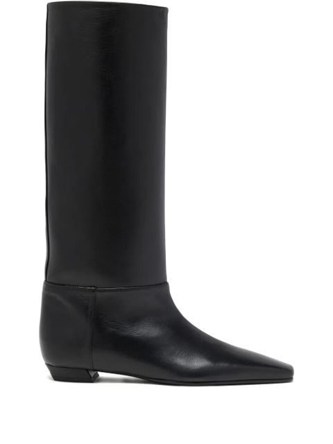 Proenza Schouler Trap leather knee-high boots - Black - zdjęcie produktu nr 1