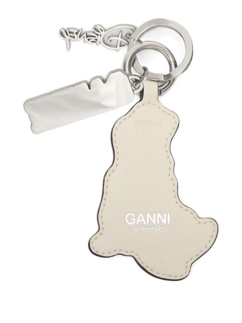 GANNI x Disney leather keyring - Neutrals - zdjęcie produktu nr 2