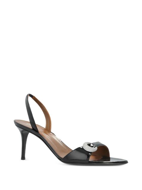 Giuseppe Zanotti 95mm crystal-embellished slingback sandals - Black - zdjęcie produktu nr 2