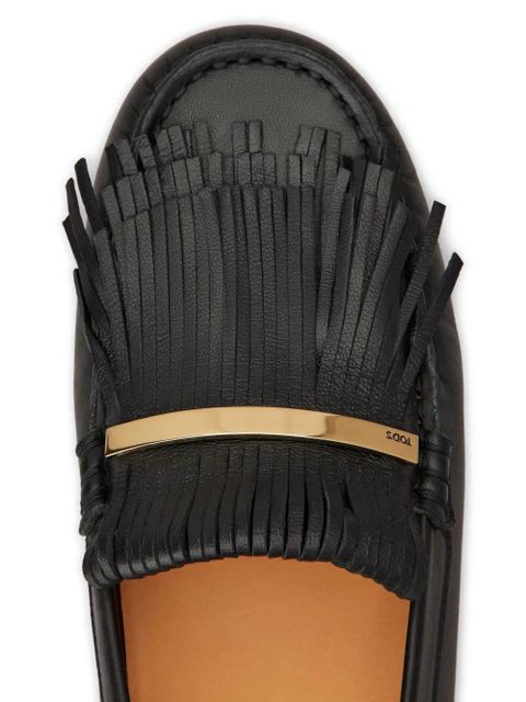 Tod's leather loafers - Black
