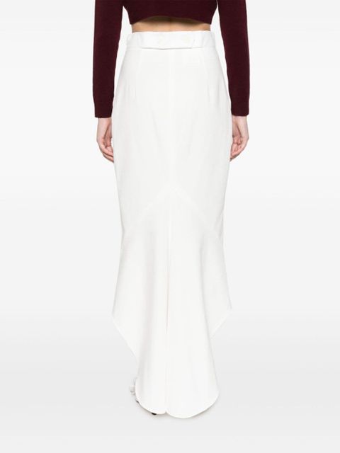 Prada fluted midi skirt - White