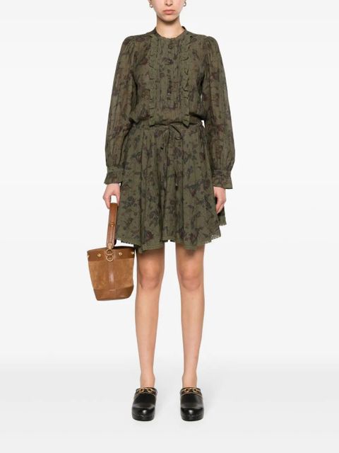 Zadig&Voltaire Ranil floral-print mini dress - Green