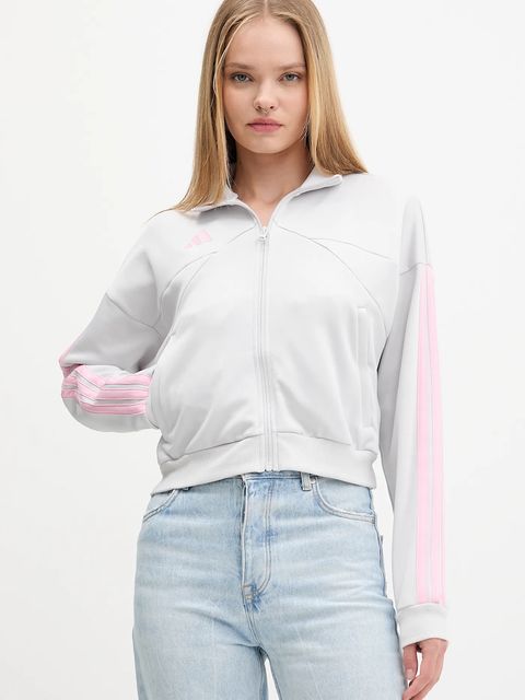 adidas bluza House of Tiro damska kolor beżowy z aplikacją JX5114 - zdjęcie produktu nr 1