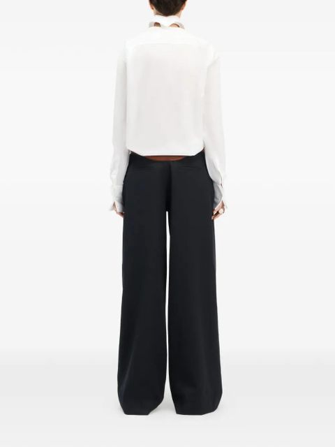 Jean Paul Gaultier folded cuff shirt - White