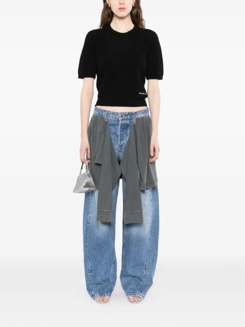 Alexander Wang short sleeve top - Black - zdjęcie produktu nr 2