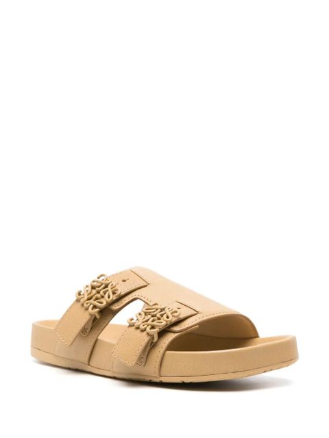 LOEWE Ease Anagram-buckle straps slides - Neutrals - zdjęcie produktu nr 2